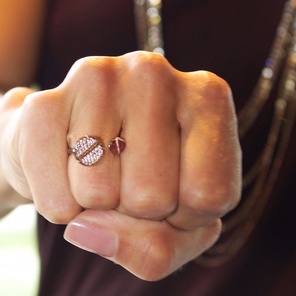 Theia Jewelry | Two Nail Head Adjustable Ring - Picture 1 of 7
